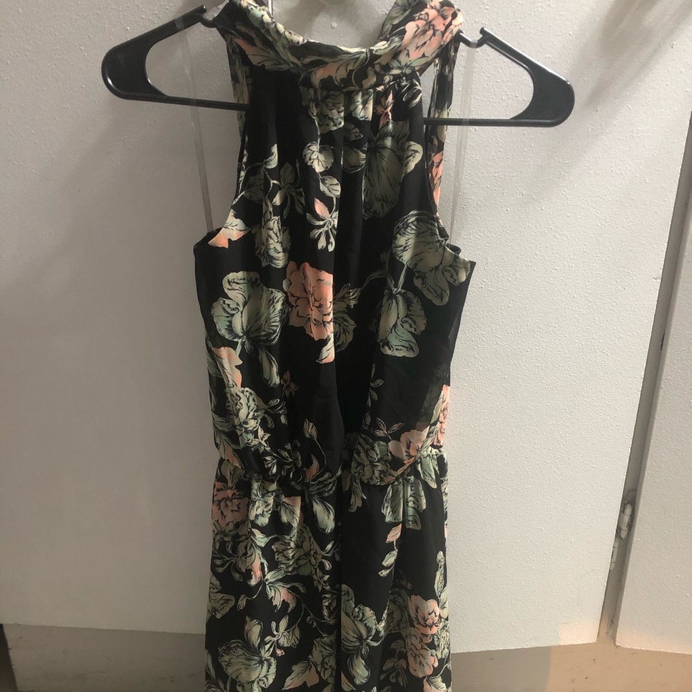 Floral Turtle neck dress